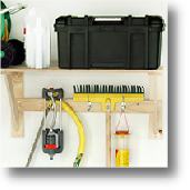 heavy duty diy flat pack shelf in garage